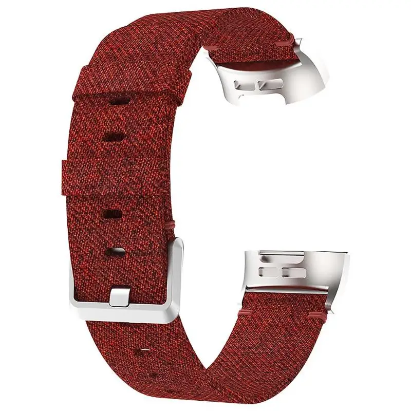 Красный ALLOYSEED 22 мм Тканые нейлоновые сменные часы ремешок для Fitbit Charge 3/huawei 2 Pro GT/Moto 360 2 46/samsung gear S3 - Цвет: Красный