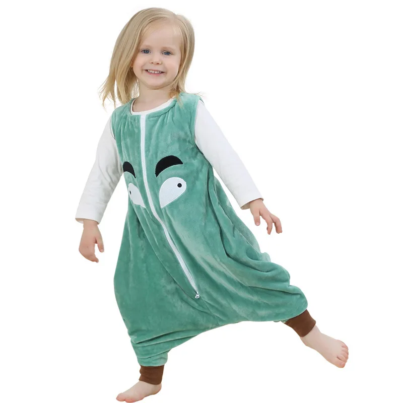 Фланелевая теплая одежда для сна Детский комбинезон Хэллоуина Пижама с