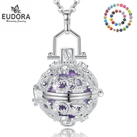 eudora 18mm harmony mexican bola ball locket with angel caller colorful ringing chime ball pendant pregnancy women jewelry