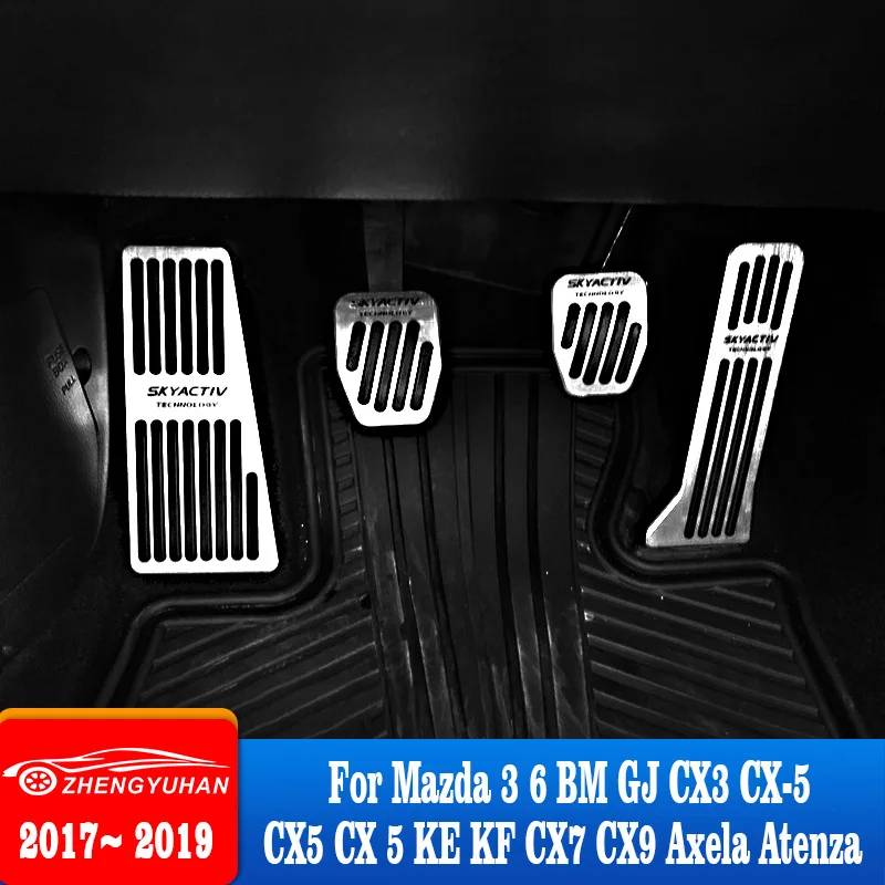 

For Mazda 3 6 CX-5 CX5 CX-3 2017 2018 2019 CX-7 CX-9 Axela ATENZA AT Car Accelerator Footrest Pedal Brake Clutch Pad Accessories