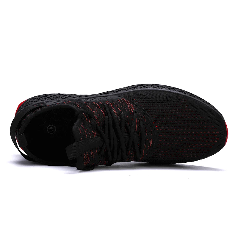 New Brand Autumn Breathable Mesh Men Sneakers No-slip Casual Shoes Flyknit Male Lace up Wear-resistant tenis masculino | Обувь