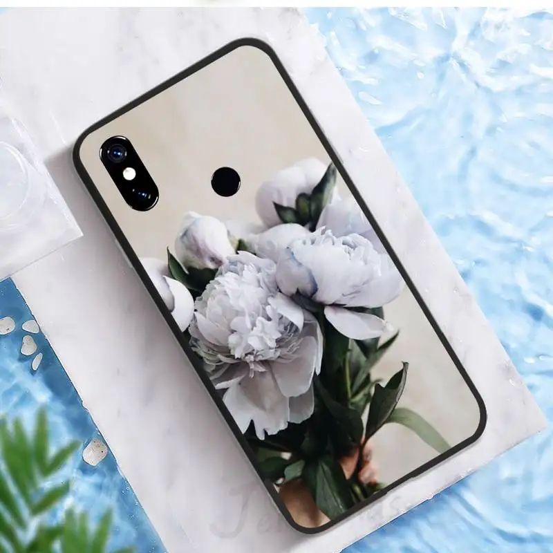 

Elegant Pink Purple Peony Phone Case For Xiaomi Redmi note 7 8 9 pro 8T 9A 9S Mi Note 10 Lite pro