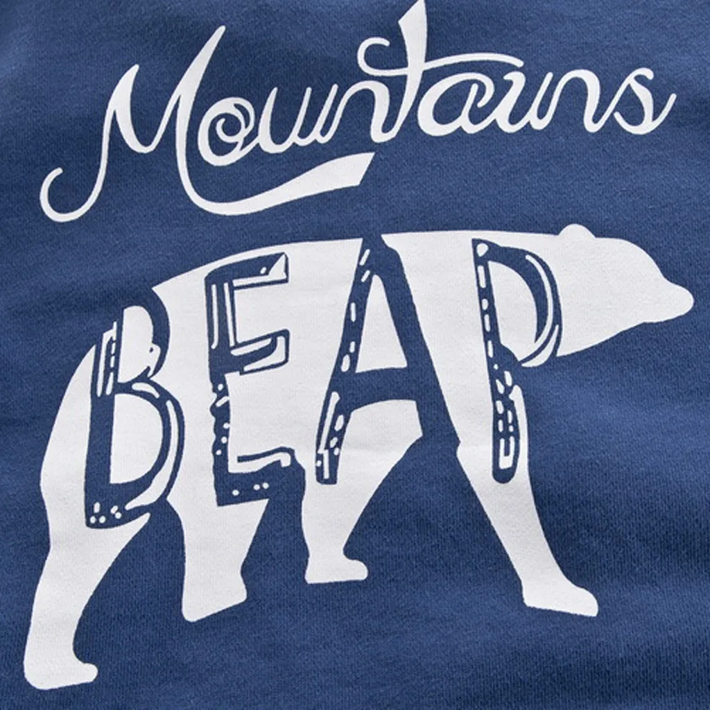 Комплекты одежды для детей осенний костюм пуловер с капюшоном и принтом медведя