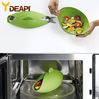 ydeapi silicone steamer microwave steamer oven fish kettle poacher cooker food vegetable bowl basket kitchen cooking tools