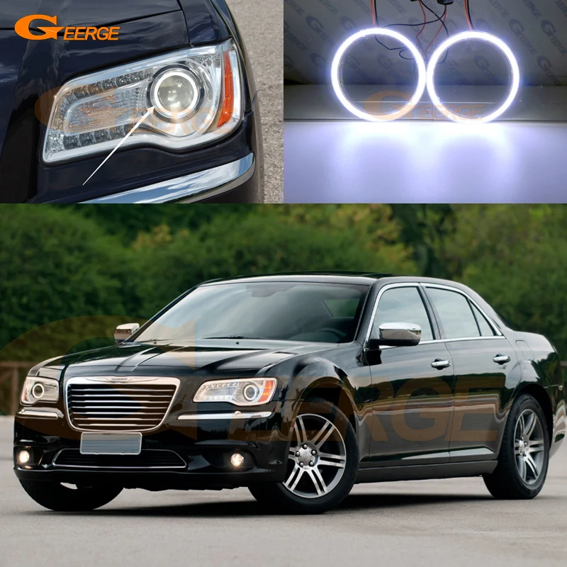 Для Chrysler 300 2011 2012 2013 2014 галогенные фары отличный ультра яркий COB комплект