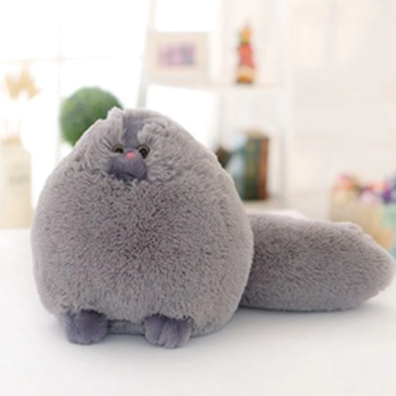 

30cm Fat Fluffy Cats Plush Toy Super Soft Kids Toys Cute Stuffed Animal Peluches Dolls Gift for Girlfriend Children