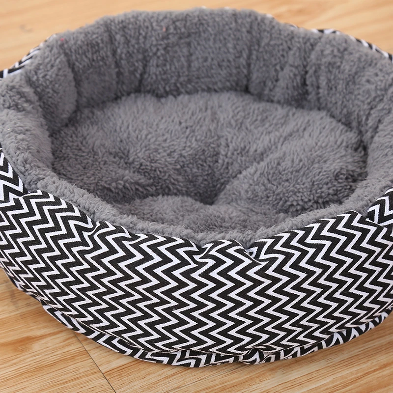 Dog Sleeping Mat Pad Nest Kennel Pet Cushion Soft Puppy Shell Hiding Cat Bed House Round Fodable For Winter Warm | Дом и сад