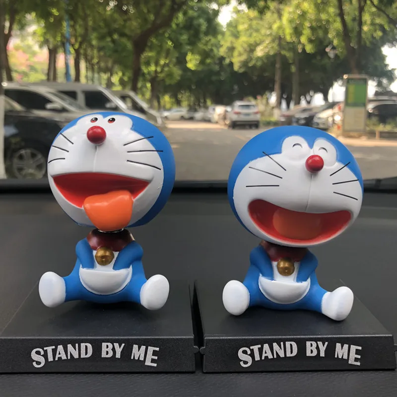

Doraemon милый креативный пакет Вибрирующая голова кукла украшение салона автомобиля Аниме Doraemon мобильный телефон держатель