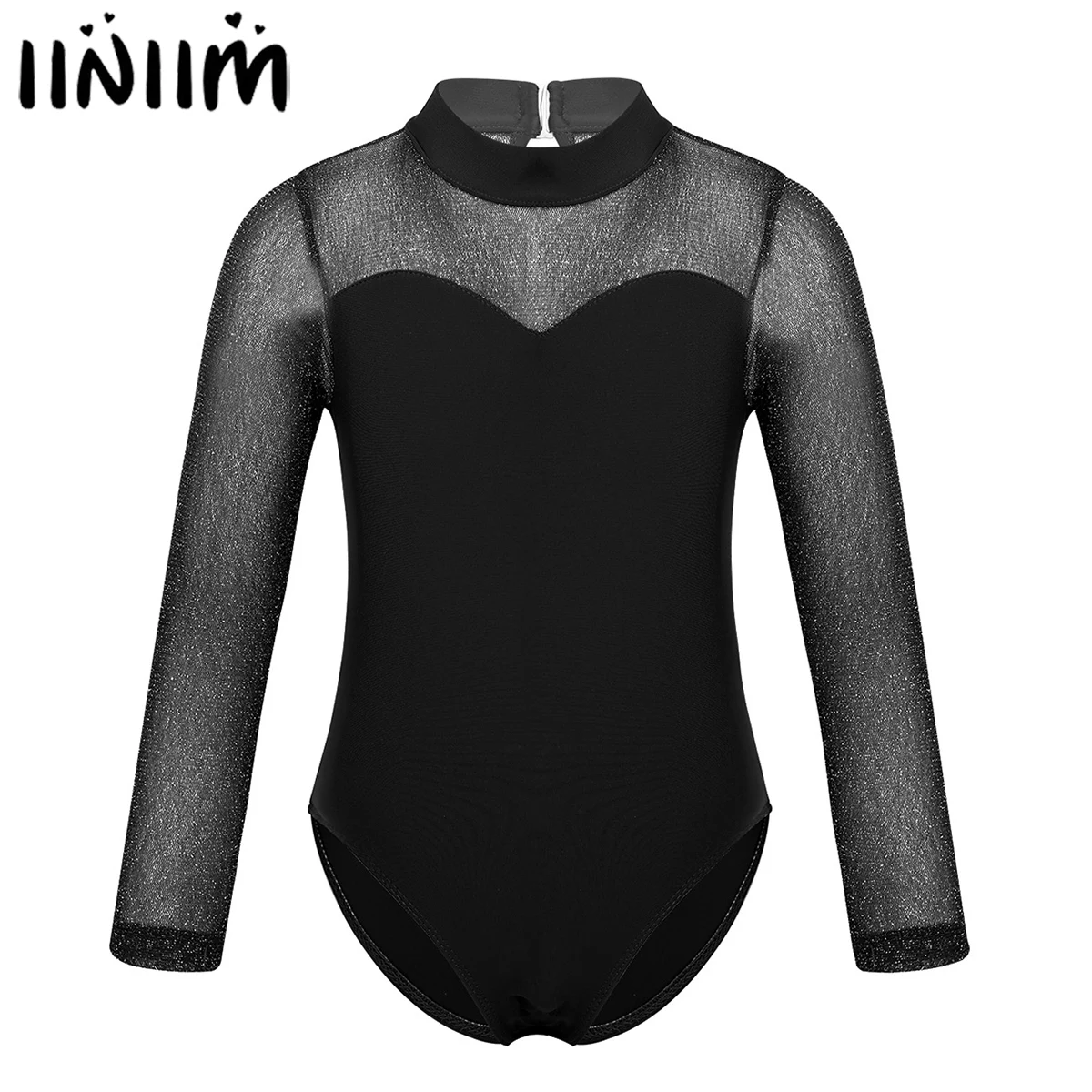 Балетная балетная Одежда для девочек подростков блестящая одежда с вырезом на