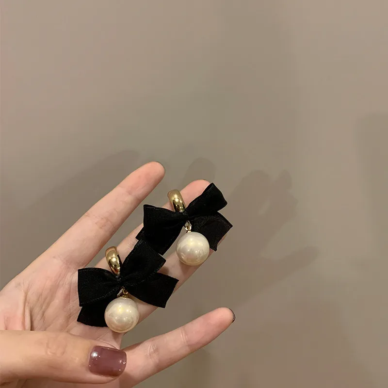 

Женские серьги-капельки с искусственным жемчугом, в французском стиле