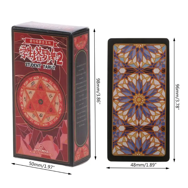 

Rider Tarots Cards With Colorful Box Mysterious Divination Astrology Board Game