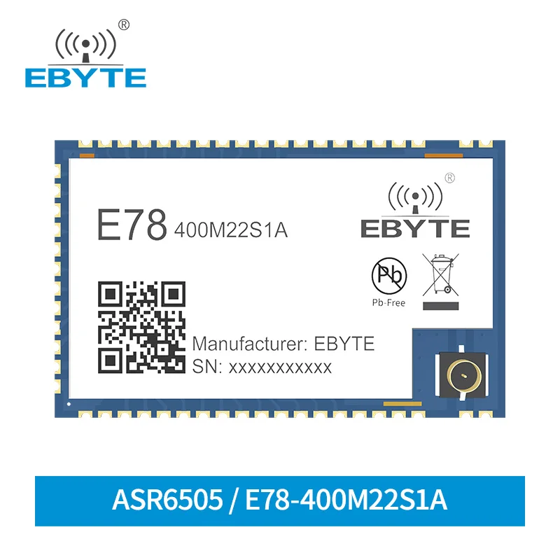 

ASR6505 LoRa Rf Module 433MHz LoRaWAN Module EBYTE E78-400M22S1A LinkWAN Long Range Transmitter Receiver SoC Wireless Module