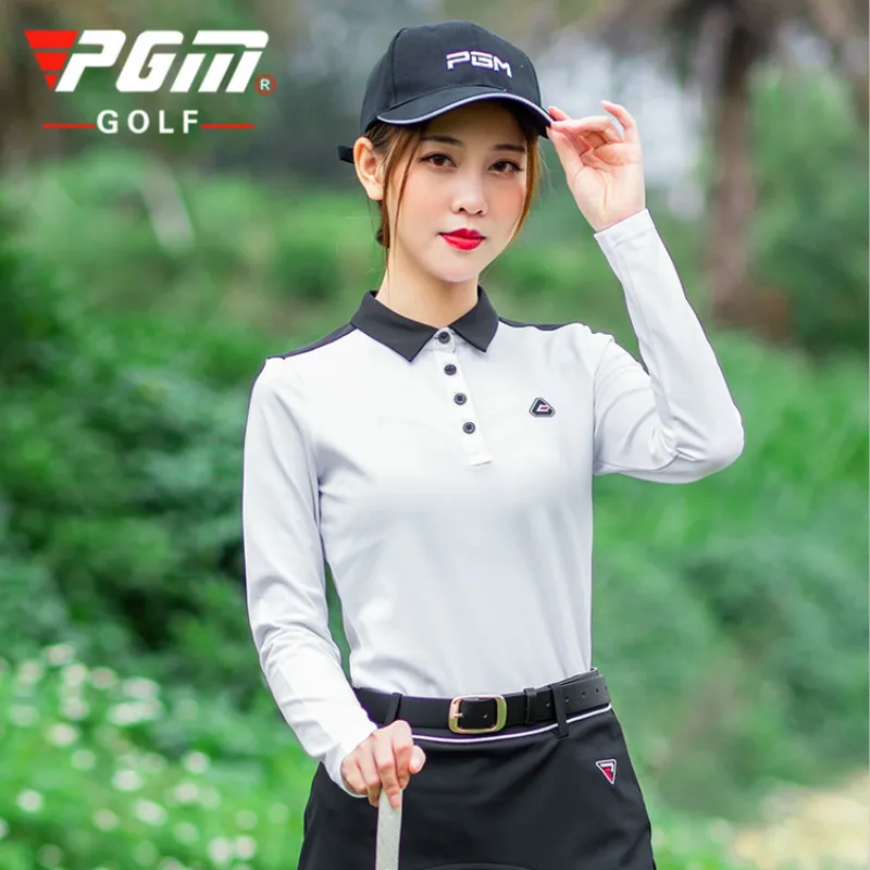PGM 2020 Новинка Весна Лето Удобная женская футболка с длинными рукавами для гольфа
