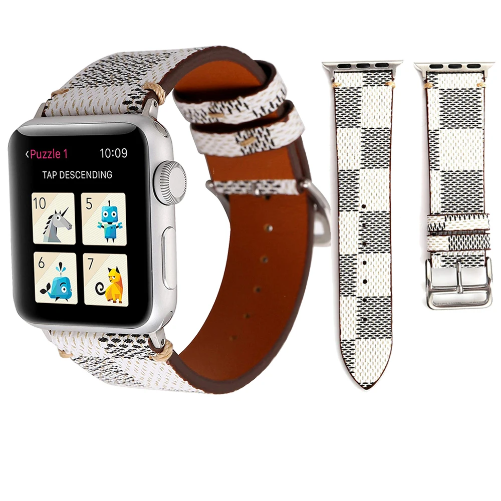 Кожаный ремешок для Apple Watch мужчин и женщин из натуральной кожи iWatch серия 5 4 3 2 1