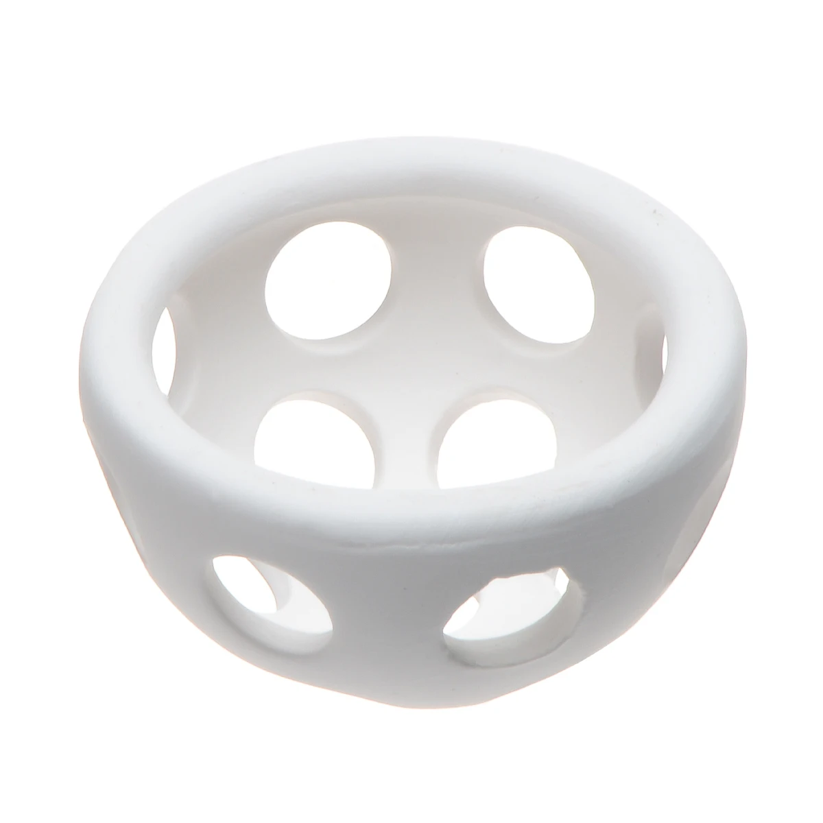 Украшение для аквариума Saim лампа с отверстиями белый керамический укрытие