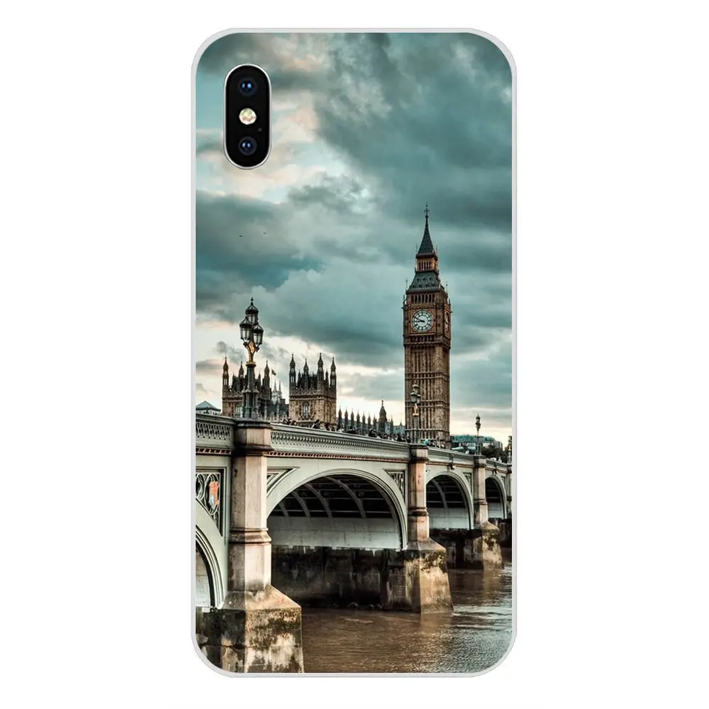 London Collage Art Soft TPU Pattern Phone For HTC Desire 530 626 628 630 816 820 830 One A9 M7 M8 M9 M10 E9 U11 U12 Life Plus | Мобильные