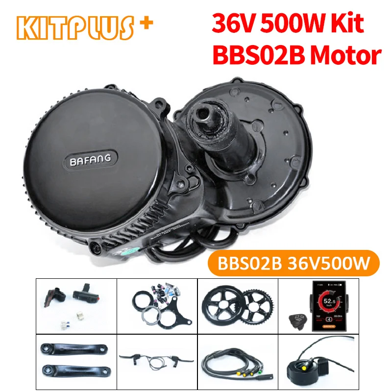 Центральный мотор Bafang BBS02 500 Вт 36 В комплект для переоборудования электрического