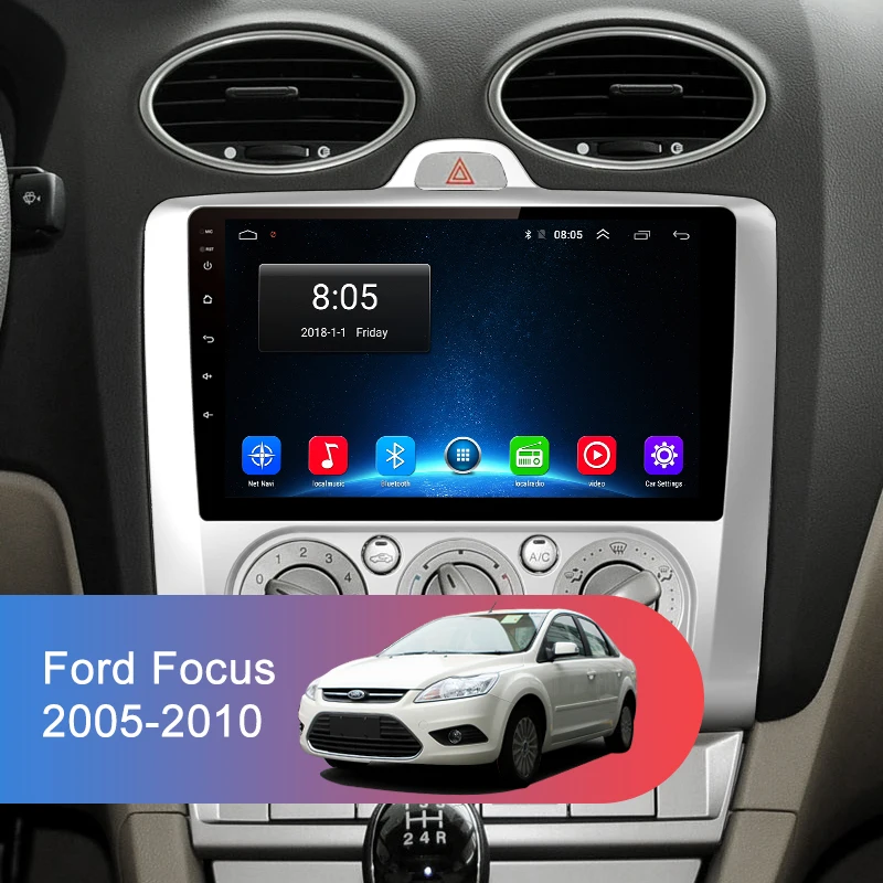 Junsun 2G + 32G Android 8 1 для Focus 2005 2010 Авто 2 din автомагнитола стерео плеер Bluetooth gps навигация