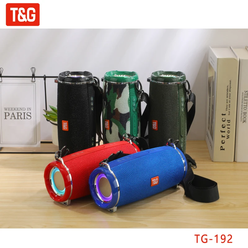 Портативная Bluetooth-Колонка T &amp G TG192 со светодиодсветильник | Электроника