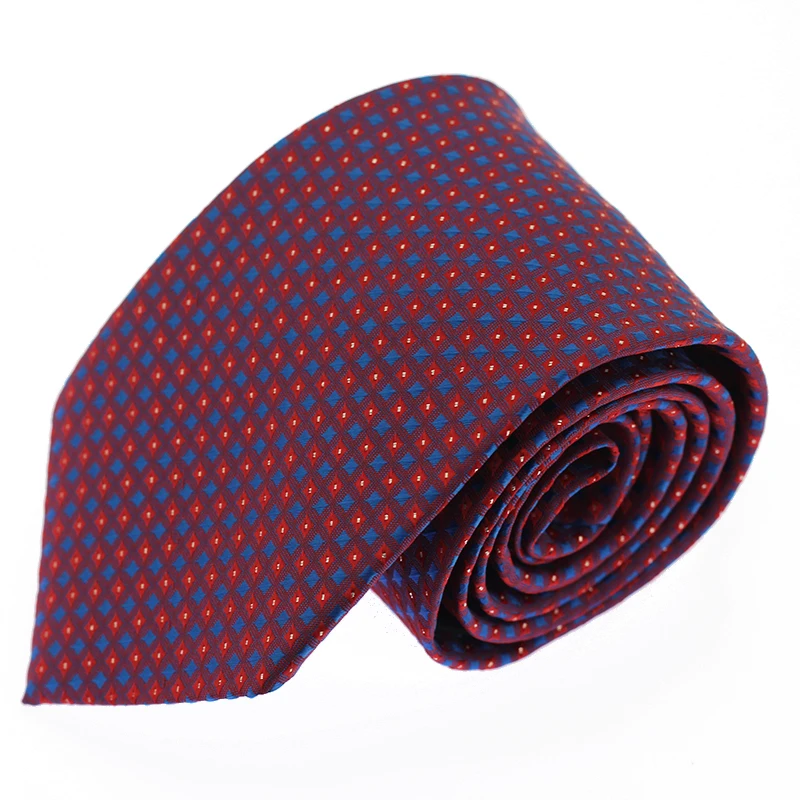 

Red 8CM New Design Mens Tie Luxury Man Floral Paisley Neckties Tie Classic Business Casual Tie for Wedding