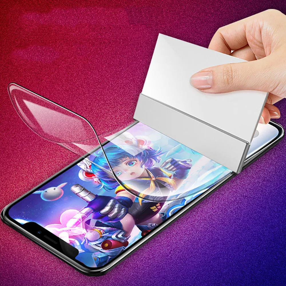 Защита экрана Гидрогелевая пленка для Motorola Lenovo Moto G7 Play Power Plus G7Play G7Power G7Plus двойная