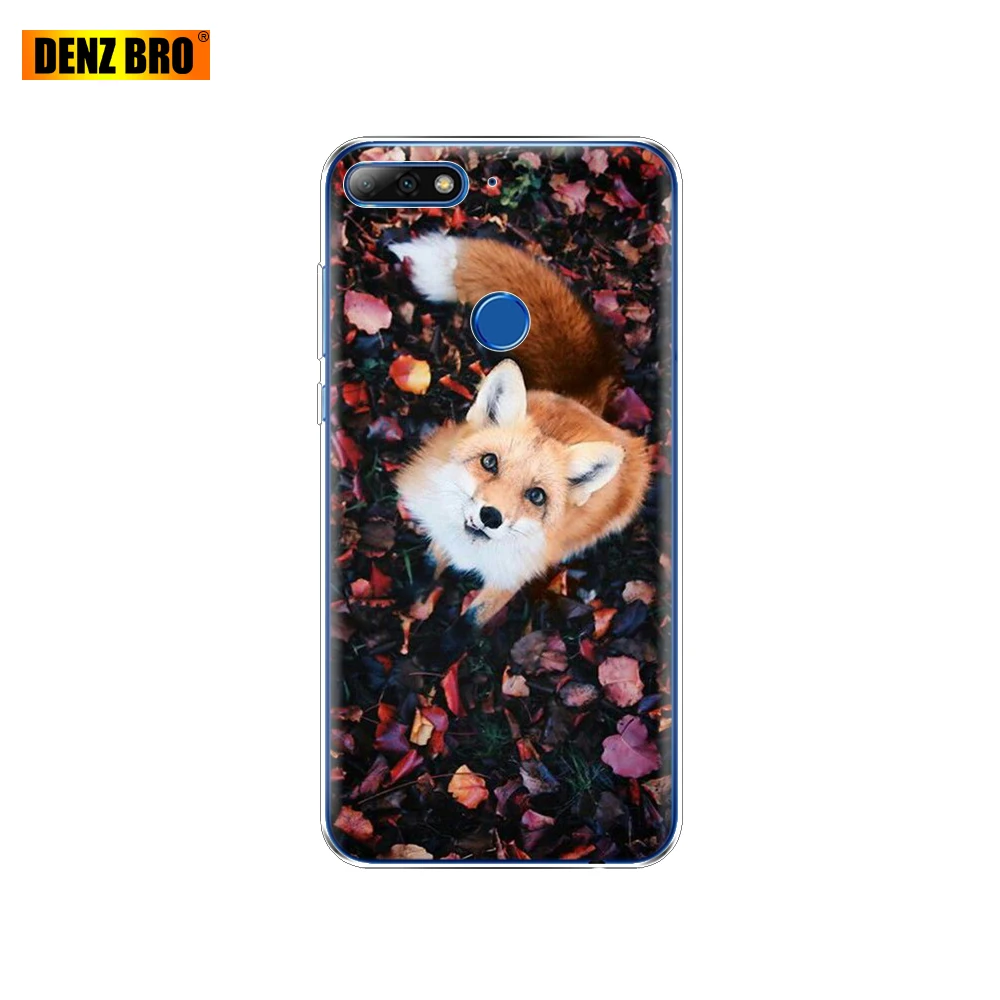 soft Silicone Case For huawei Y7 2018/Y7 Prime 2018 phone cases TPU Phone Back cover full 360 Protective | Мобильные телефоны и