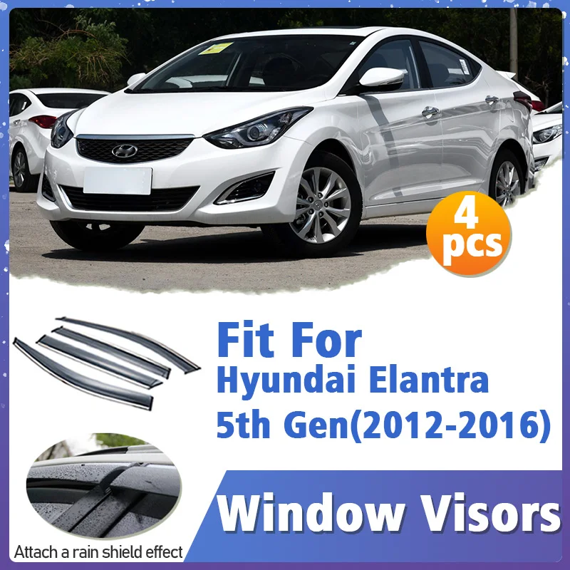 Козырек Оконный Для Hyundai Elantra 5-го поколения 2012-2016 защитный козырек для отделки