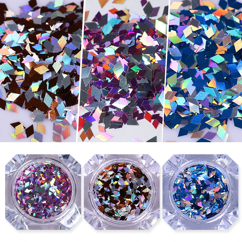 

1 Box Colorful Nail Sequins Round And Star Shape Dream Color Mixed Size Series Nails Flakies Paillette 3D Nail Art Decoration