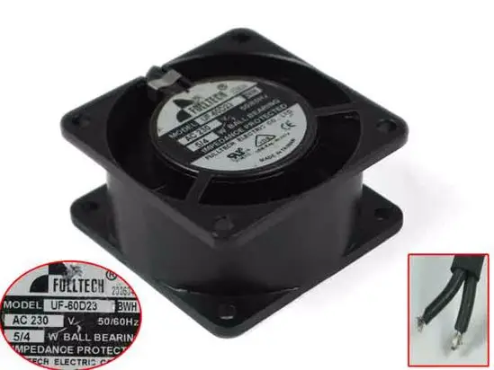 

FULLTECH UF-60D23 AC 230V 5W 60x60x30mm Server Cooling Fan