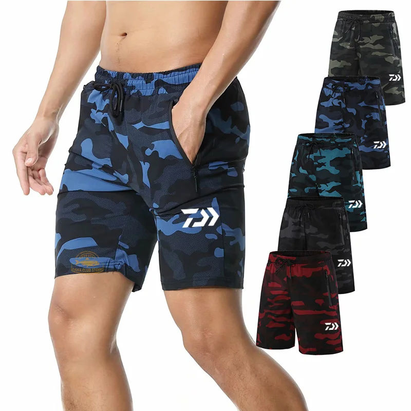 

Fishing Shorts 2020 The New Daiwa Summer Outdoor Camouflage Shorts Men's Quick-drying Sports Beach Breathable Shorts
