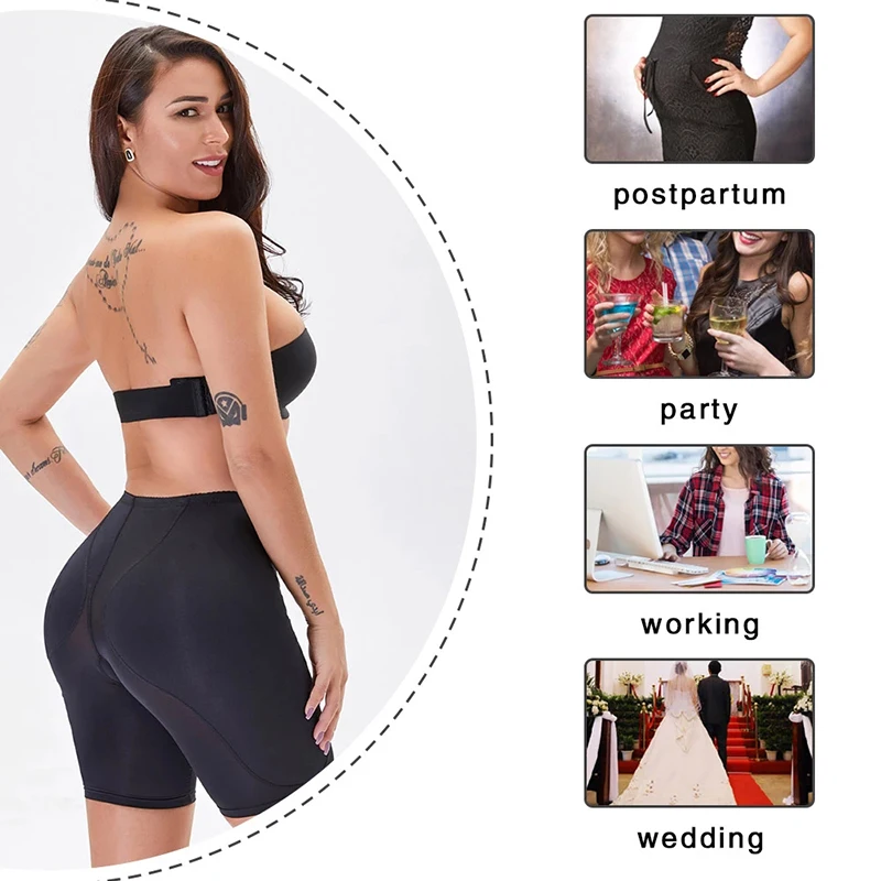 Women Butt Lifter Underwear Hip Ehancer Padded Panties Low Waist Shapewear Booty Buttoct Sponge Pads Fake Ass Body Shaper Corset