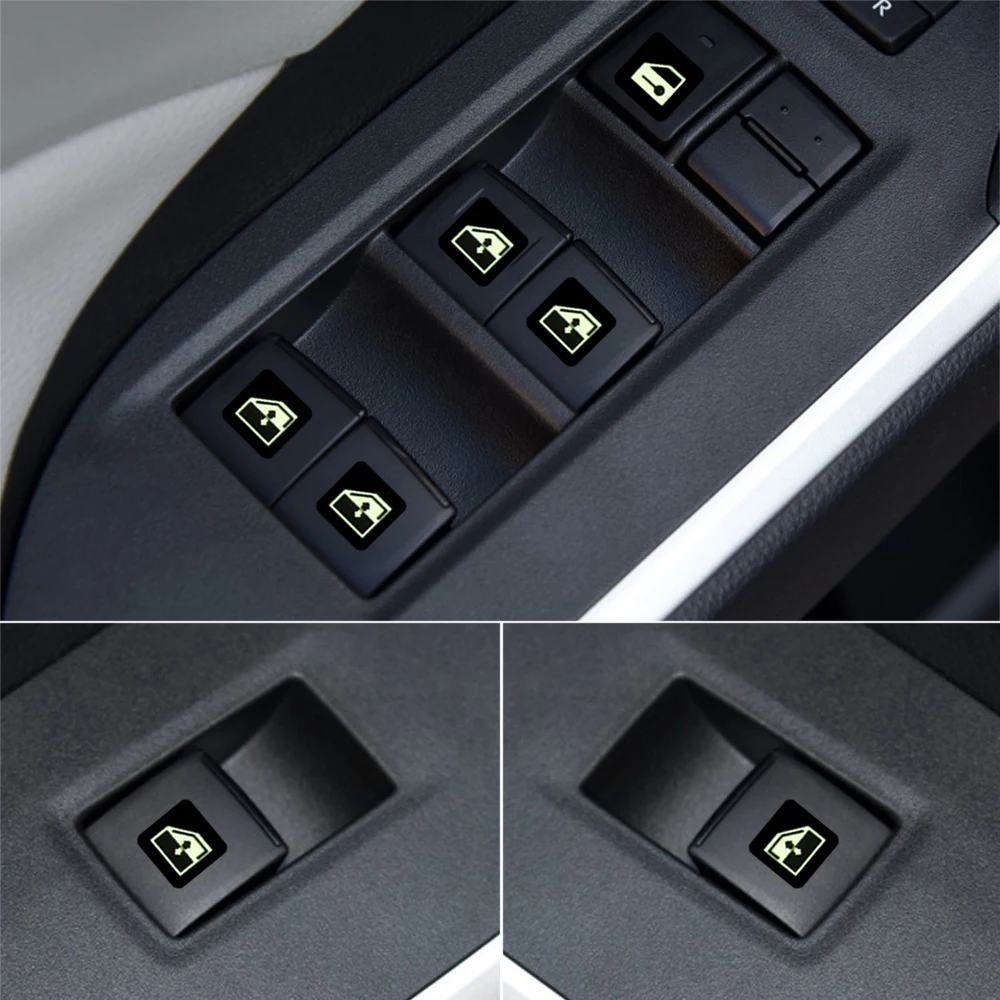 Автомобильная светящаяся наклейка Многофункциональная кнопка для Volkswagen Tiguan Touareg