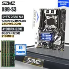 SZMZ X99 S3 игровая материнская плата LGA2011 V3 комплект с XEON E5 2680V 3 ЦП 32 Гб DDR4 ОЗУ Комплект для сборки поддержка NVME USB3.0 Turbo boost