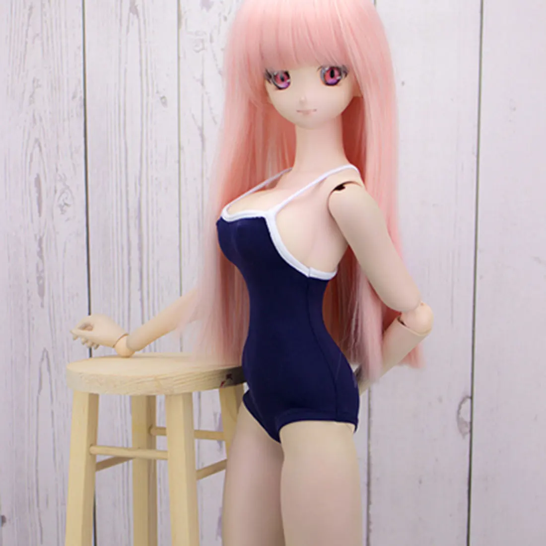 

Suspender One Piece Swimsuit for 1/3 BJD Dolls - (No Doll) M Bust