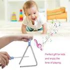 1 шт. треугольный Железный музыкальный инструмент, ударный браслет, Детская обучающая развивающая игрушка треугольник, подарки для детей, игрушки для малышей