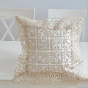 Моющаяся вышитая кружевная многофункциональная квадратная Наволочка на молнии, домашний Декор отеля, чехол для подушки, съемное постельное белье для офиса