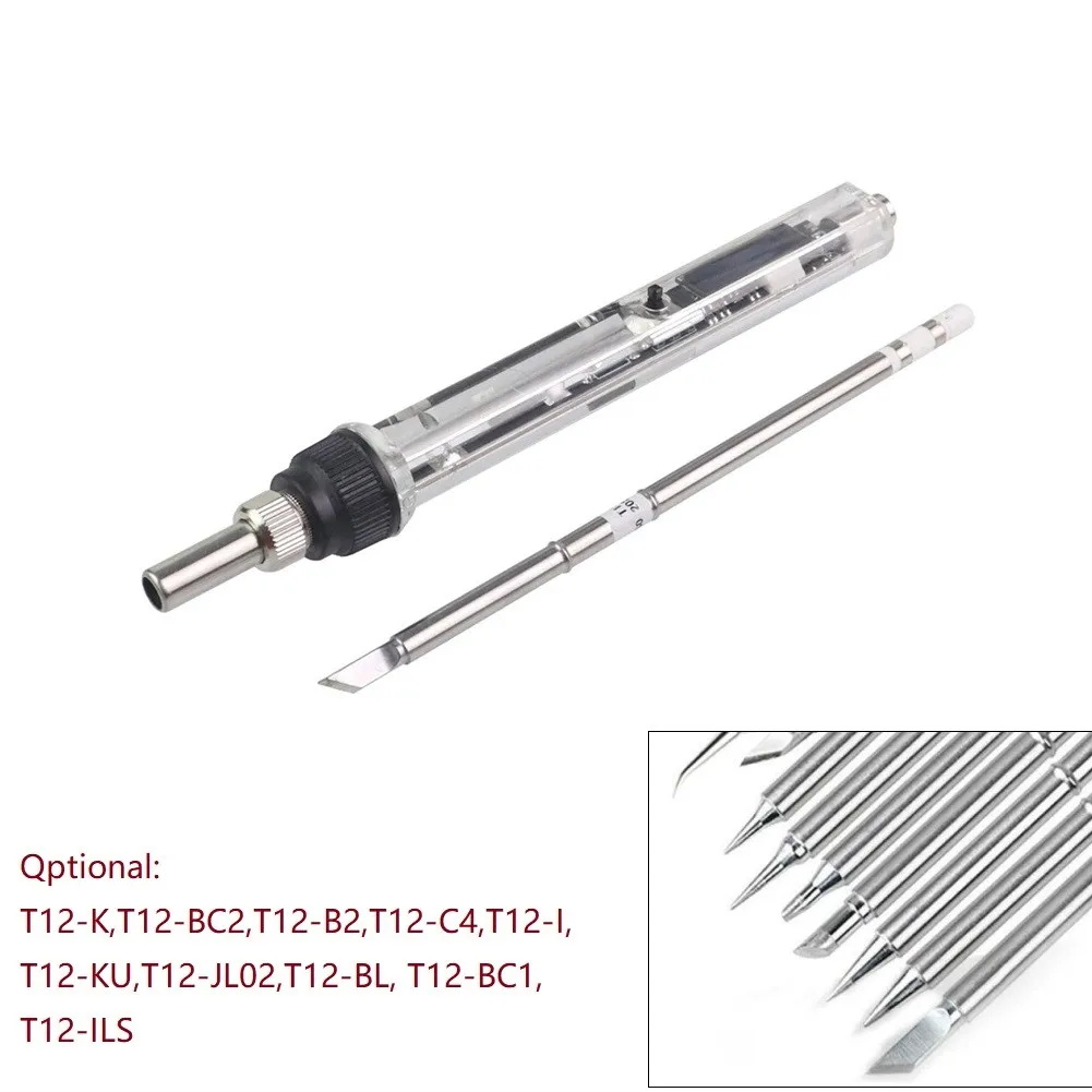 

Digital Adjustable Electric Soldering Iron K/T/BC2/B2/C4/I/KU/JL02/BL/BC1/ILS Soldering Iron Tips For T12 Soldering Station