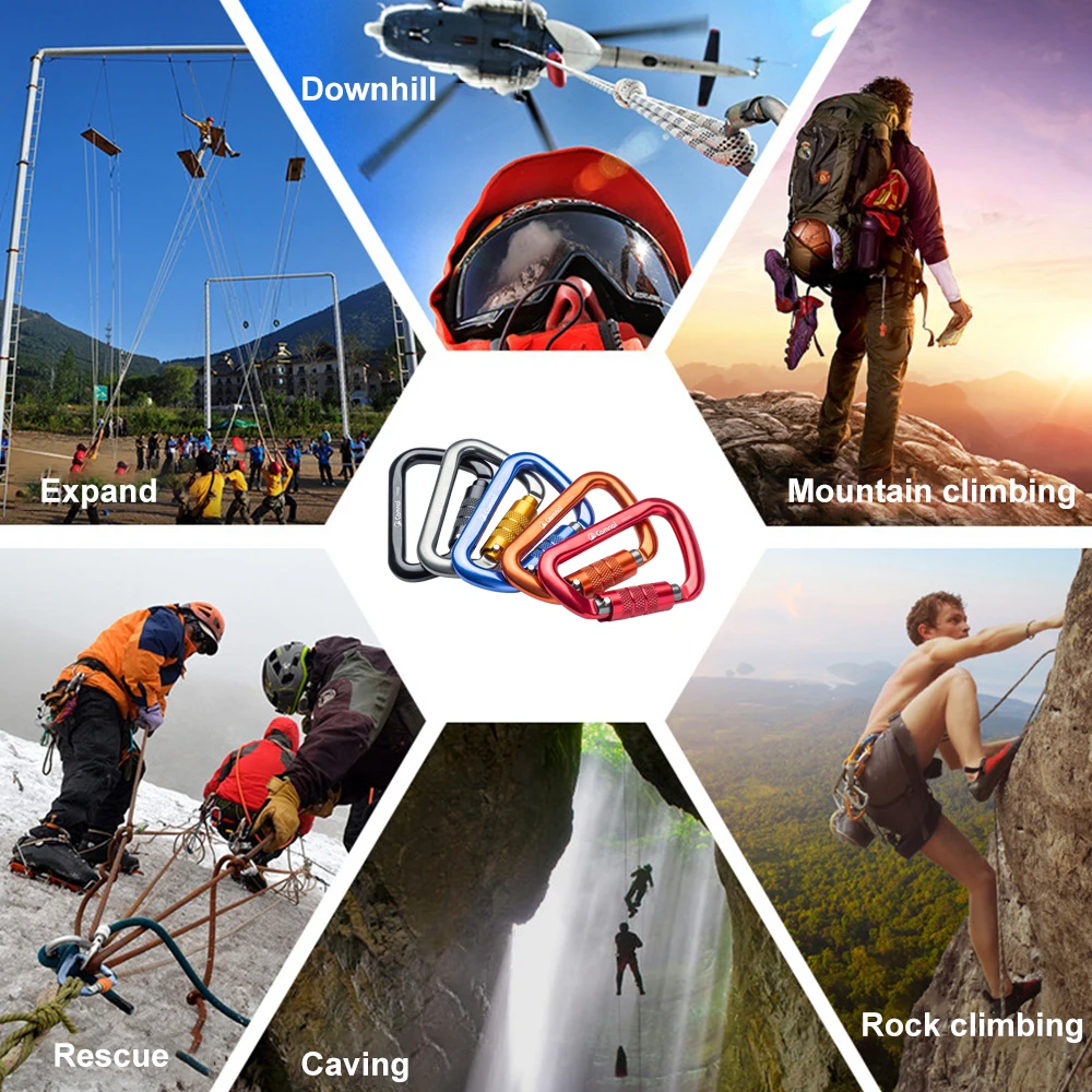 Альпинистский крюк для рюкзака Карабин зажим Авто замок d образный брелок