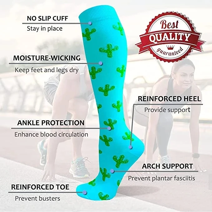 24 Colors Compression Socks 15-20 Mmhg Is BEST Graduated Athletic &amp Medical For Men Women Running Flight Travels | Спорт и