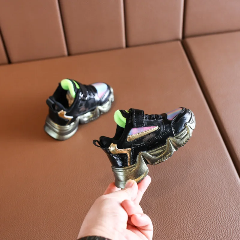 DIMI Winter Children Shoes Boys Girls Sport Shoes Short Plush Baby Sneakers Waterproof Non-slip Warm Kids Shoes Size 21-25