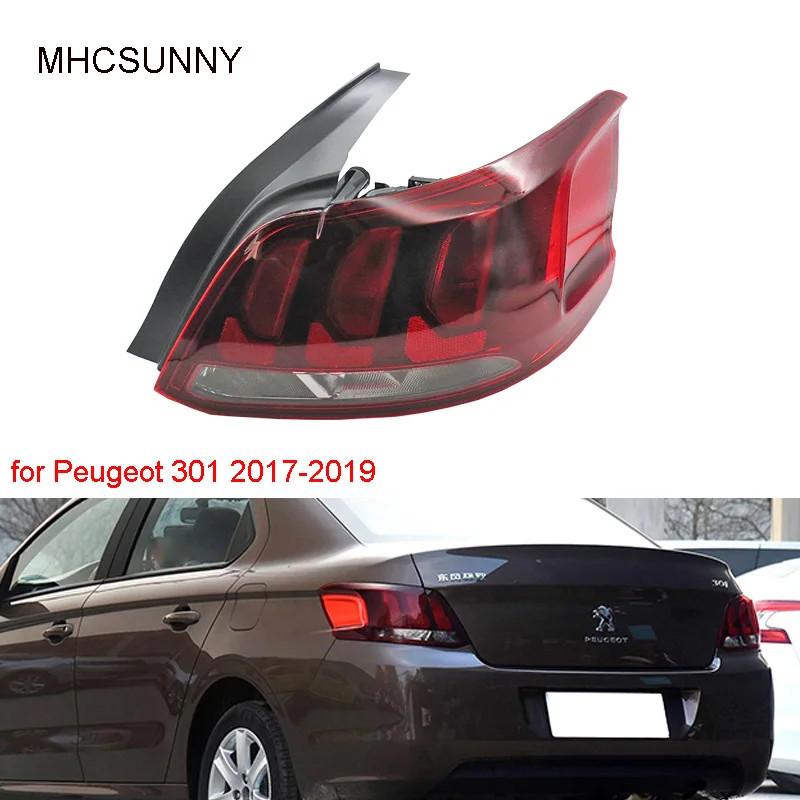 Задний фонарь стоп-сигнал для Peugeot 301 2017-2019 задний бампер задняя фара налобный |