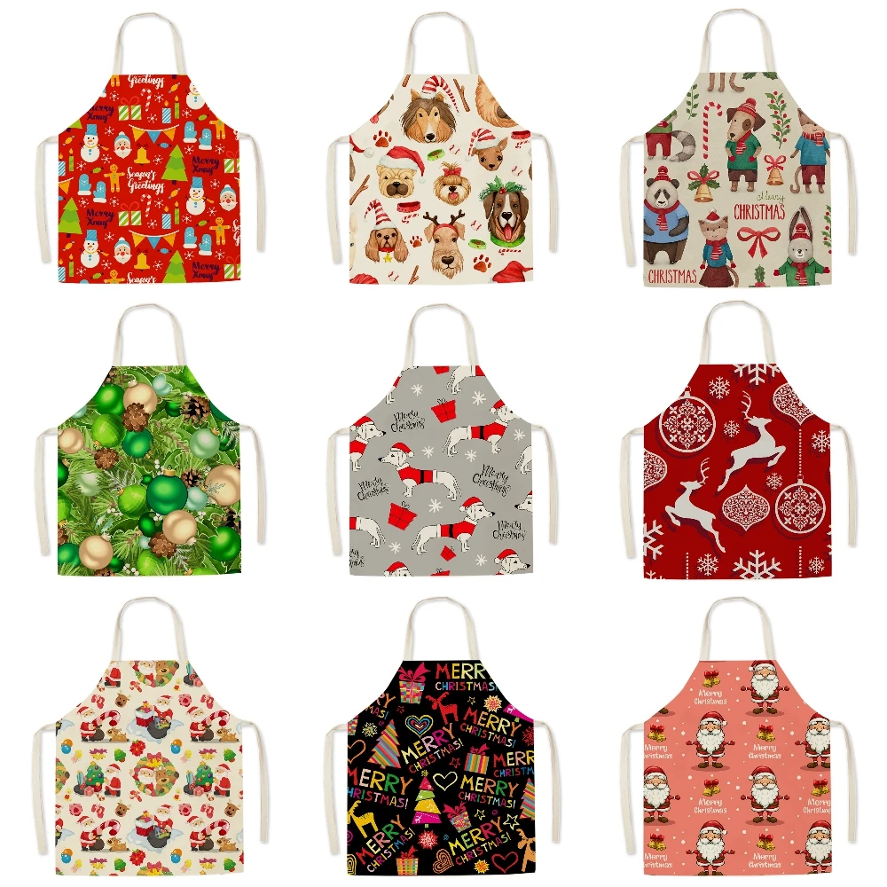 Merry Christmas Decorations For Home Santa Claus Snowman Apron Ornaments Xmas Gifts 2021 Happy New Year 2022 | Дом и сад
