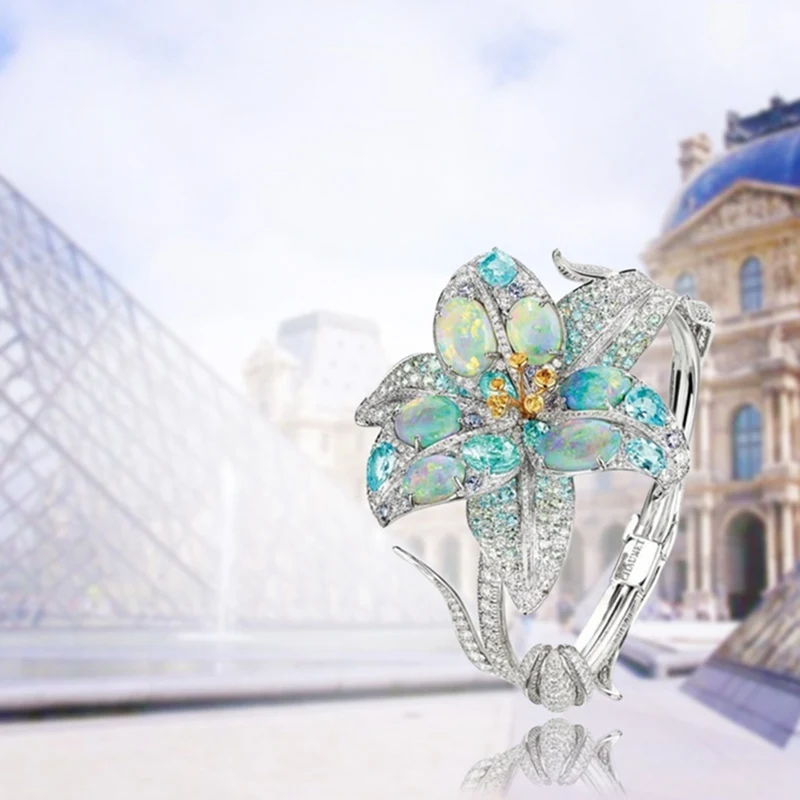 Женское кольцо с опалом украшение в виде цветка стразы 1 шт. 2019 | Украшения и