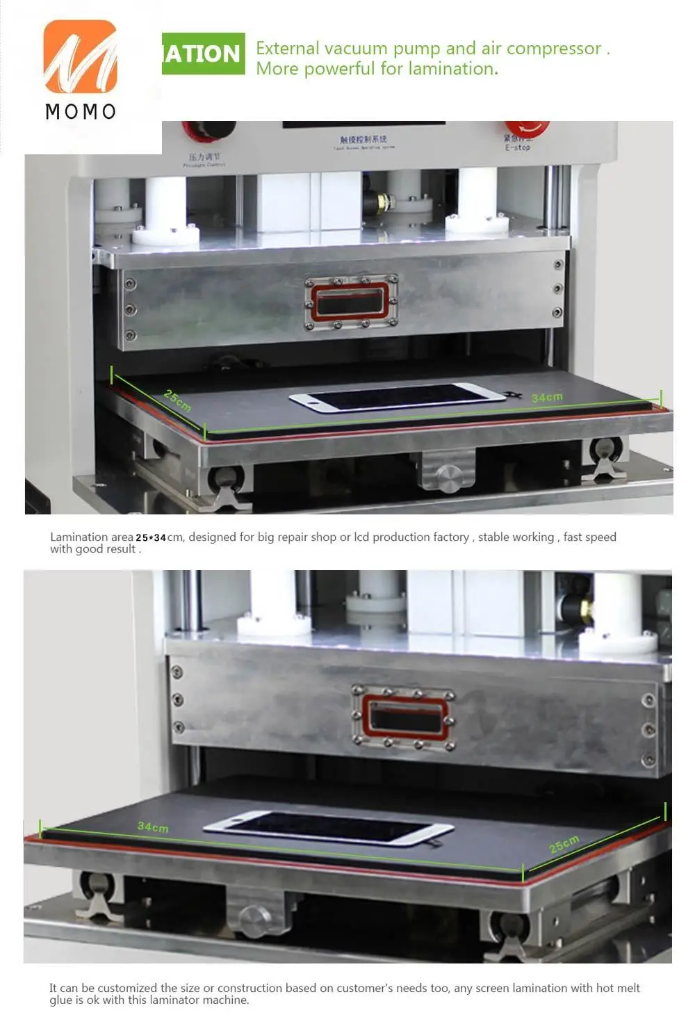 lcd laminating machine for mobile phone lcd screen repair vacuum oca laminator free global shipping