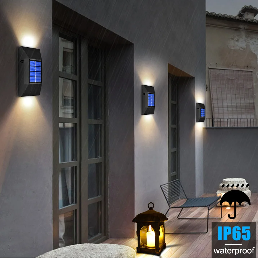 

IP65 Waterproof LED Solar Light Outdoor Waterproof Solar Light Garden Decoration Wall Light