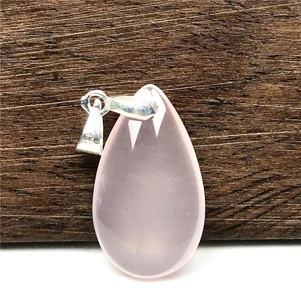 Подвеска из натурального мозамбикского розового кварца для женщин и мужчин