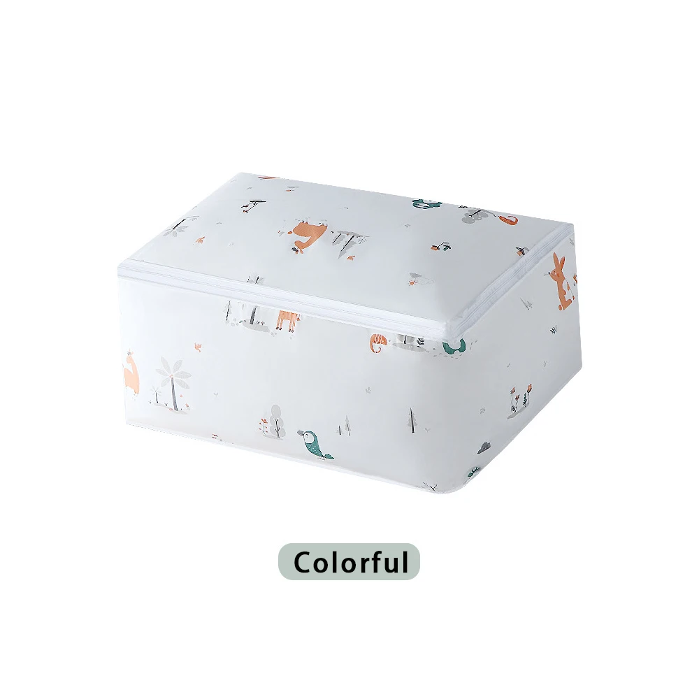 Household Quilt and Clothing Finishing Storage Bag - Thickened, Waterproof, Dust, and Moisture-proof PEVA Material - Washable Closet Organizer image 5