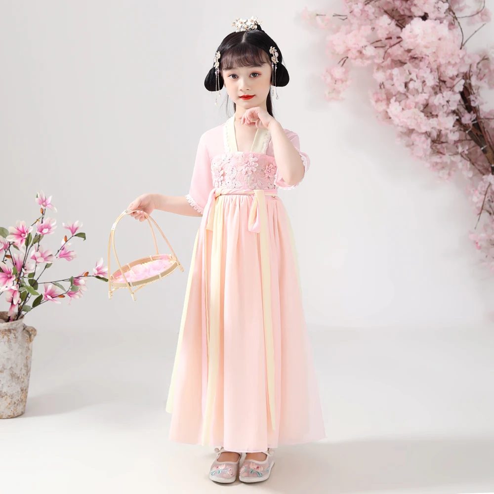 

2021 New Year National Clothing Cosplay Han Dynasty Costume Chiffon Tang Suit Christmas Hanfu Dress