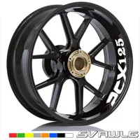 New tire modification motorcycle stickers auto parts wheel film personality border reflective decals for HONDA PCX PCX150 pcx125 |