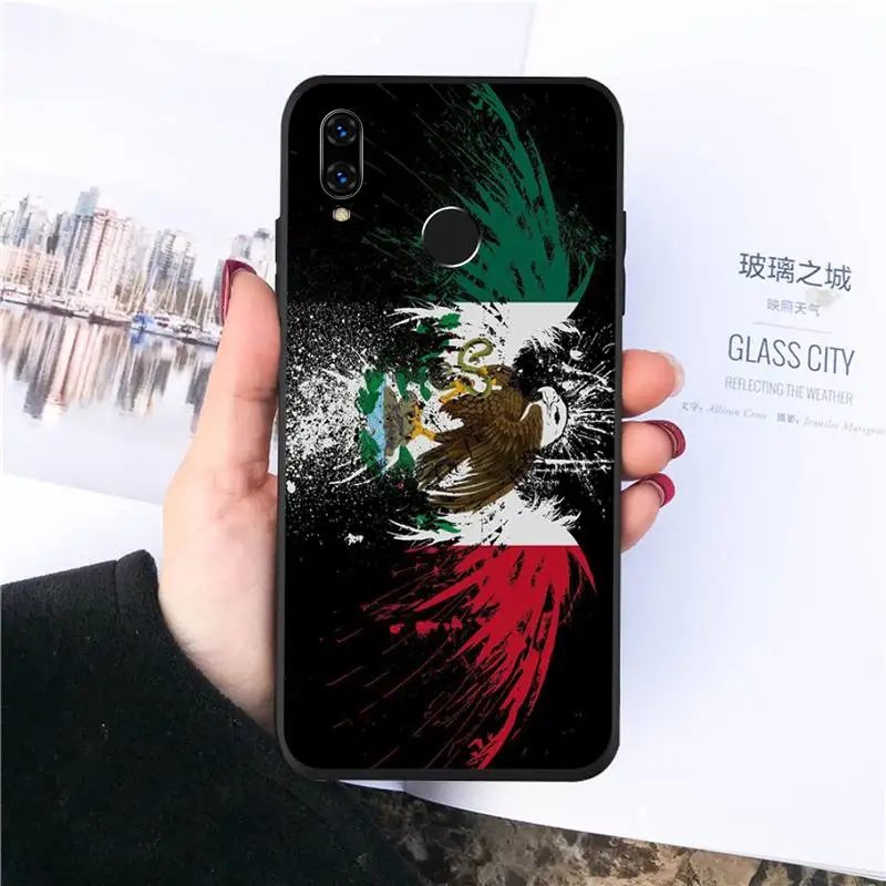 

Mexican flag sign Phone Case For Huawei honor Mate P 10 20 30 40 Pro 10i 9 10 20 8 x Lite Luxury brand shell funda coque